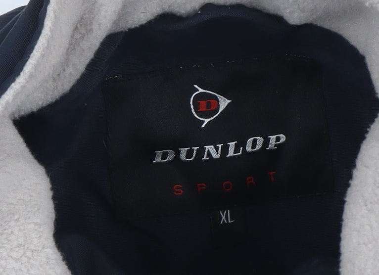 Dunlop Men Blue XL Puffer Jacket Windproof Water Resistant