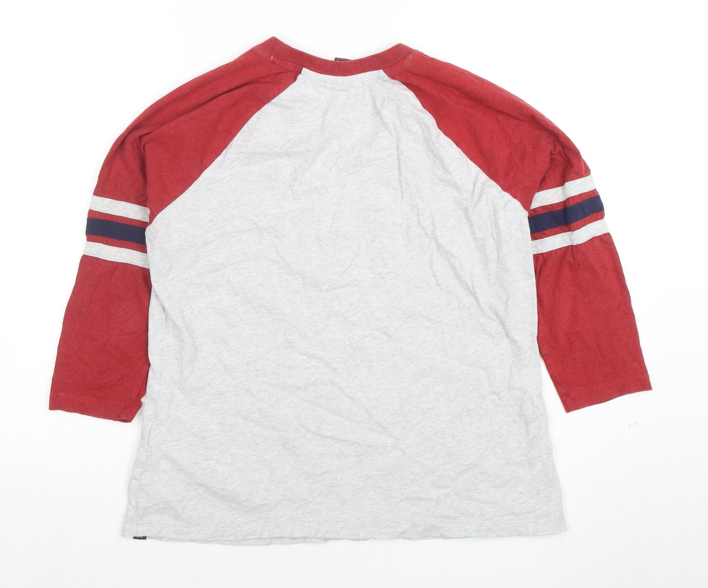 Superdry Women’s Multicoloured Raglan 3/4 Sleeve Organic Cotton T-Shirt Size 12