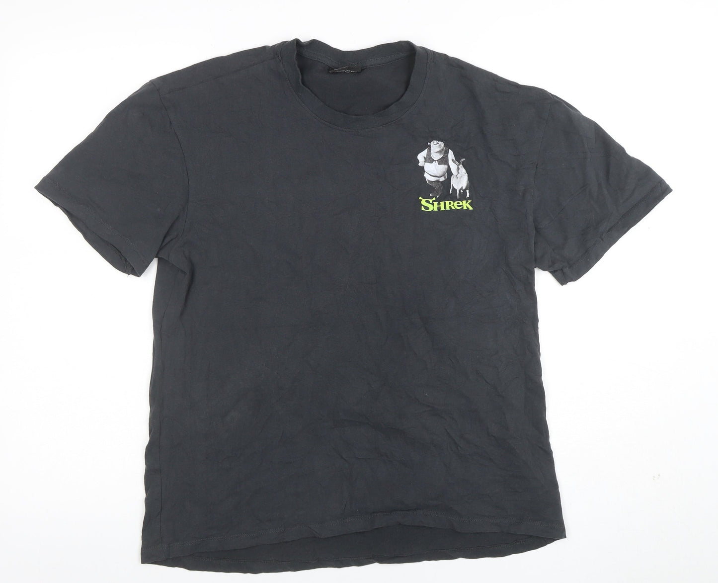 DreamWorks Shrek Black Graphic Men’s T-Shirt Size S Movie Print