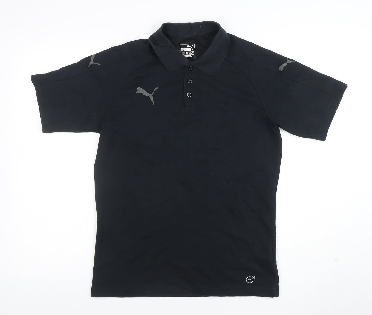 Puma Men’s Black Regular Fit Performance Polo Shirt Size M