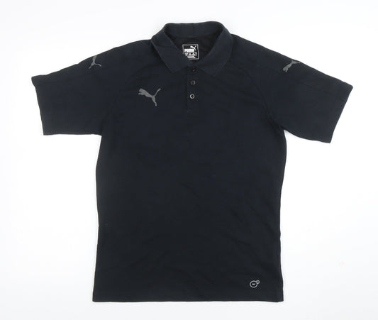 Puma Men’s Black Regular Fit Performance Polo Shirt Size M