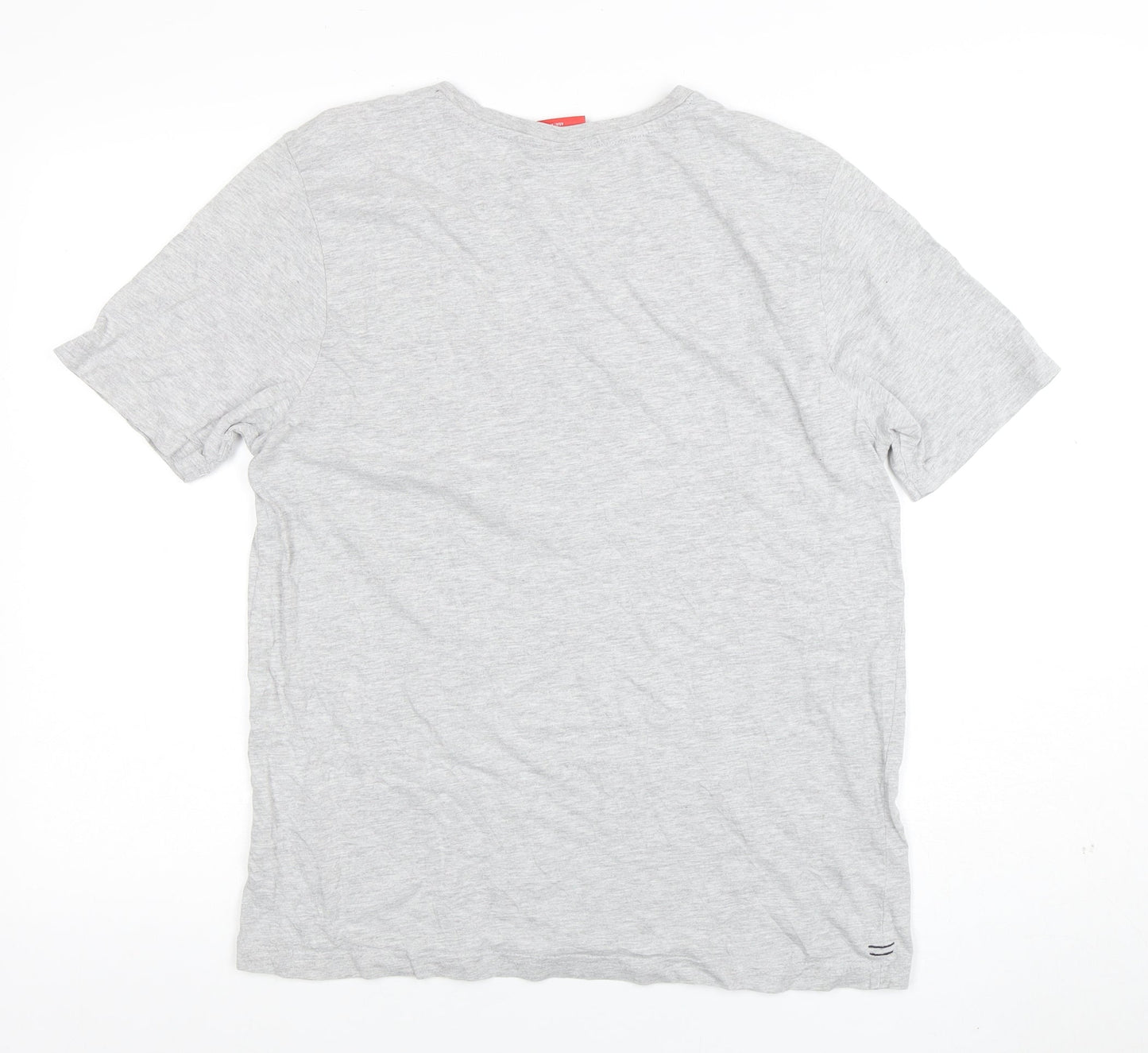 Slazenger Men’s Grey Crew Neck Short Sleeve Cotton T-Shirt M