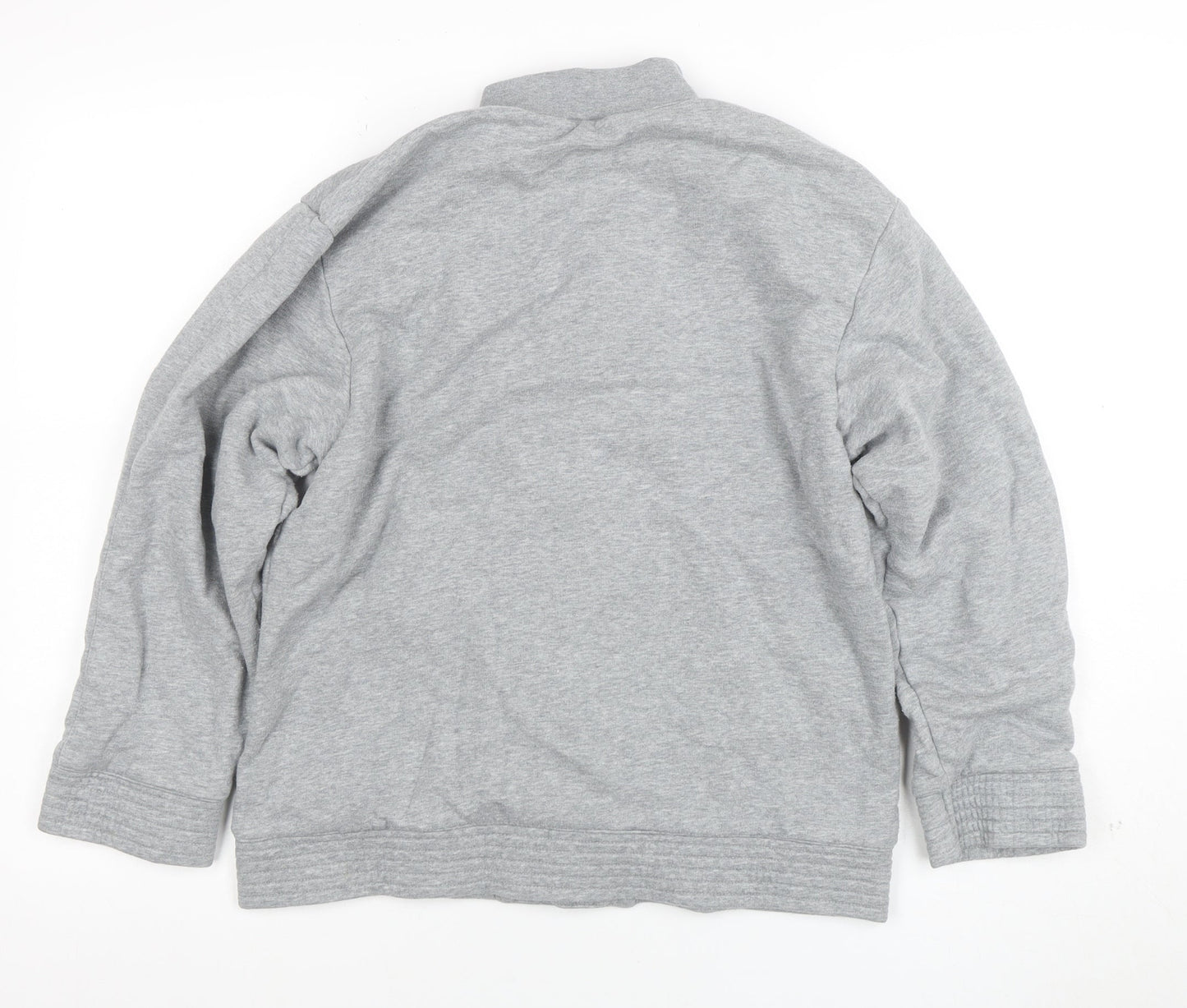 Nike Girls Grey Bomber Jacket Lined Cotton Blend Size 12-13 Years