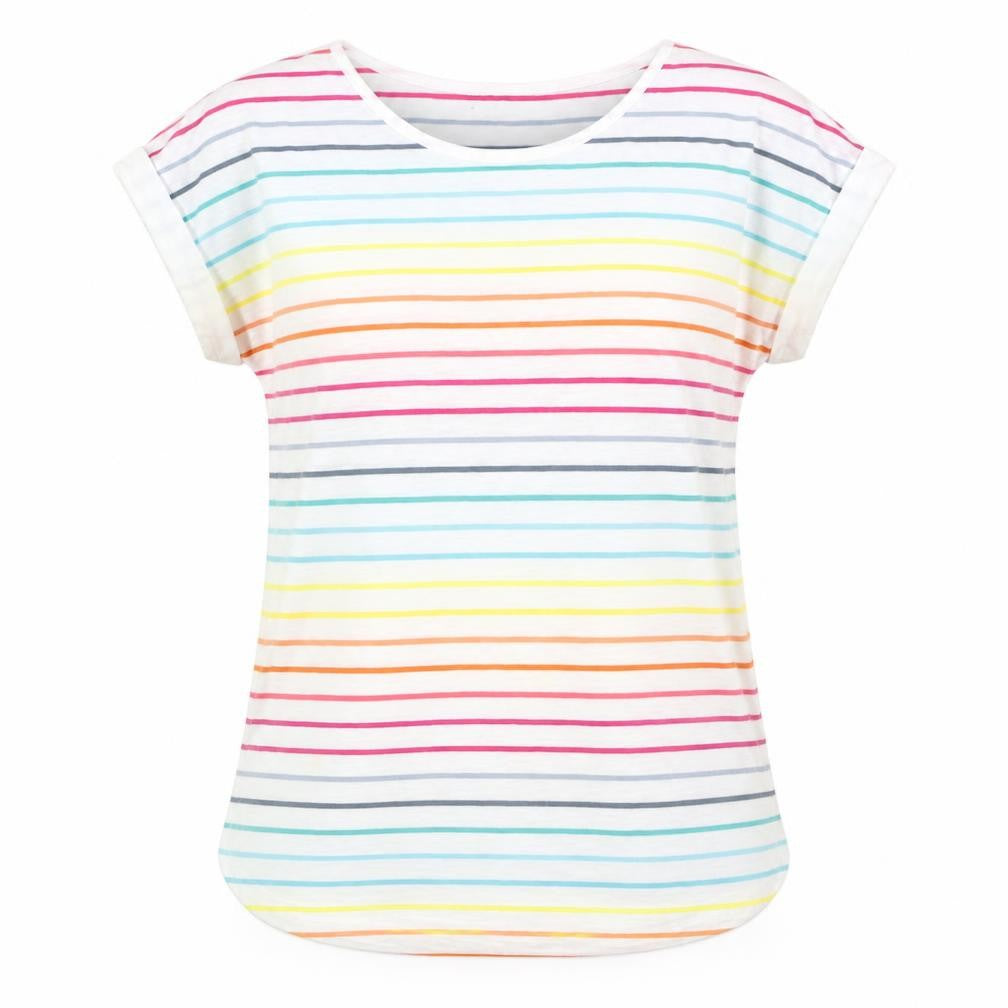 Oasis Women’s Multicoloured Striped Basic T-Shirt XS