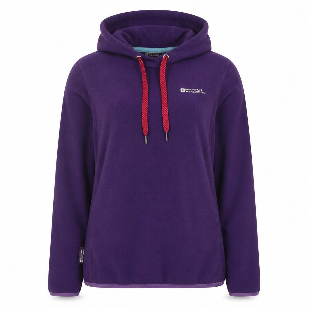 Mountain Warehouse Womens Purple Pullover Hoodie UK 12 Fleece