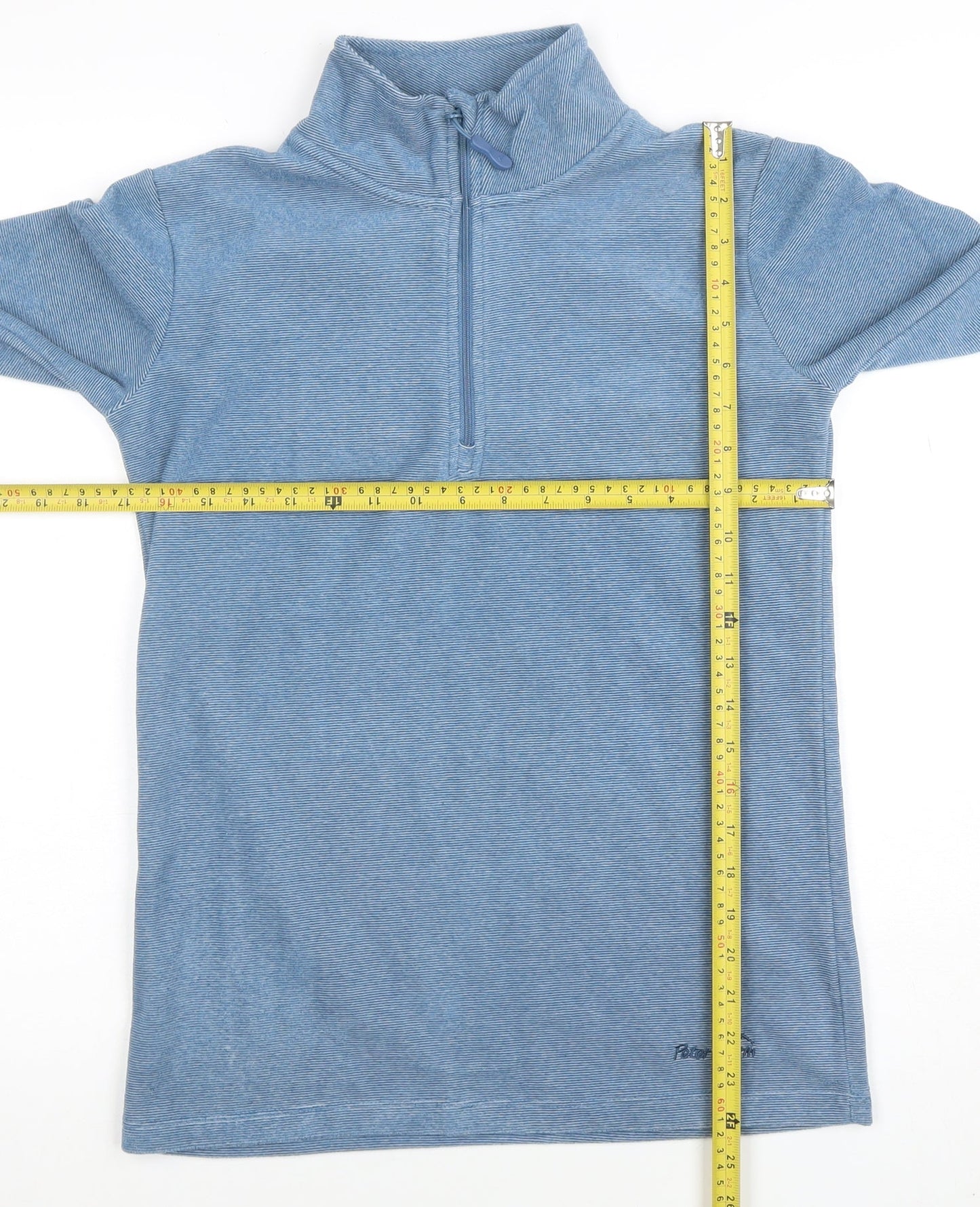 Peter Storm Women Blue Size 10 1/2 Zip Fleece Pullover Sweatshirt