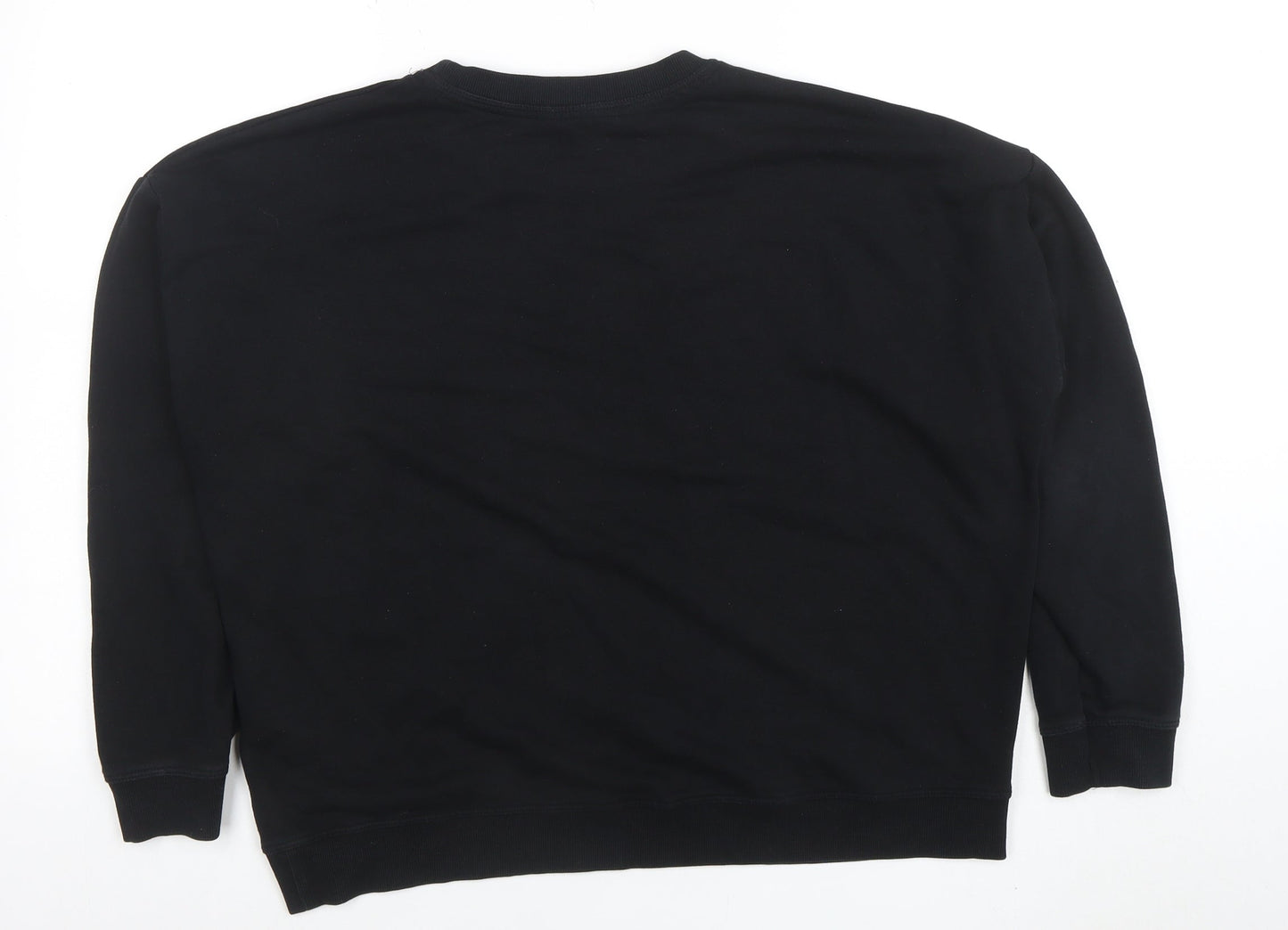 New Look Womens Black Friends TV Sweatshirt Size 12 Cotton Blend