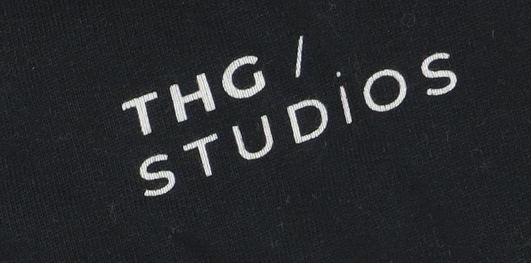 THG Studios Men's Black Pullover Hoodie Size S Logo Graphic