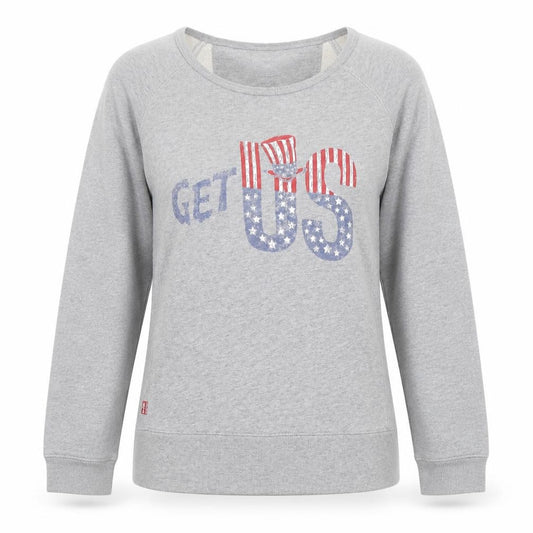 Levi's Women Grey XS Pullover Sweatshirt Graphic Print Cotton
