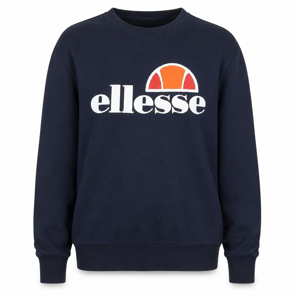 Ellesse Women's Navy Blue Crew Neck Pullover Sweatshirt UK L