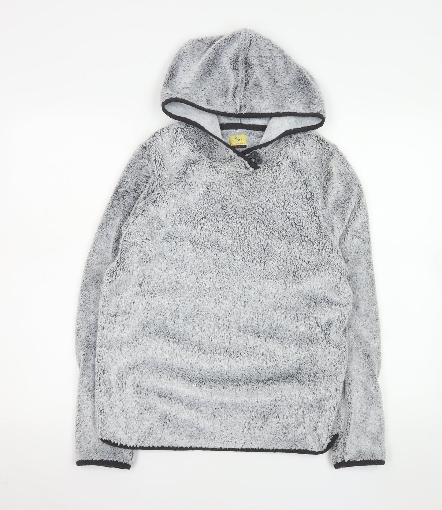 Equestrian Women Grey Size 8/10 Fleece Pullover Hoodie