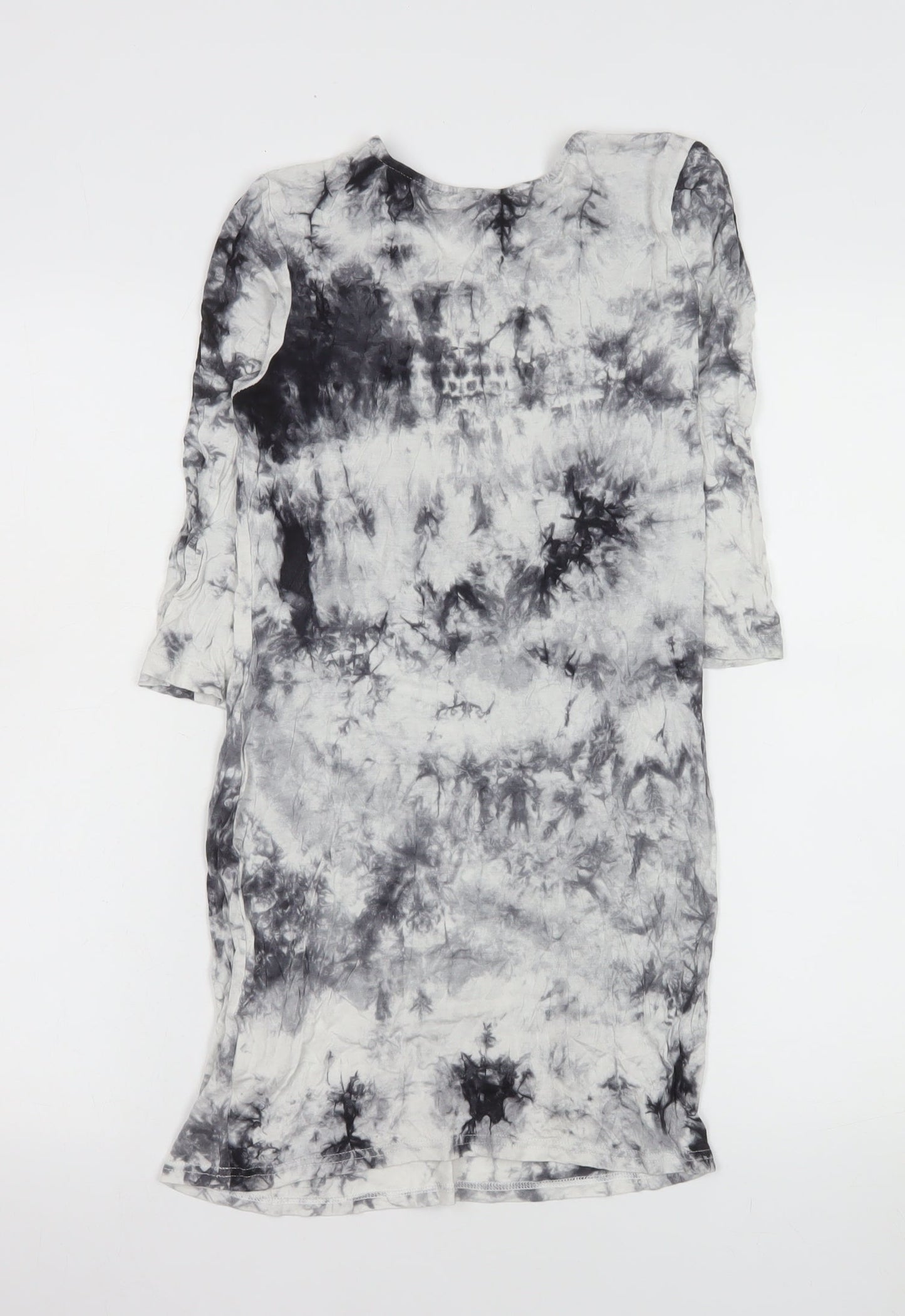 Parisian Women's Black Tie Dye Bodycon Dress Size 8