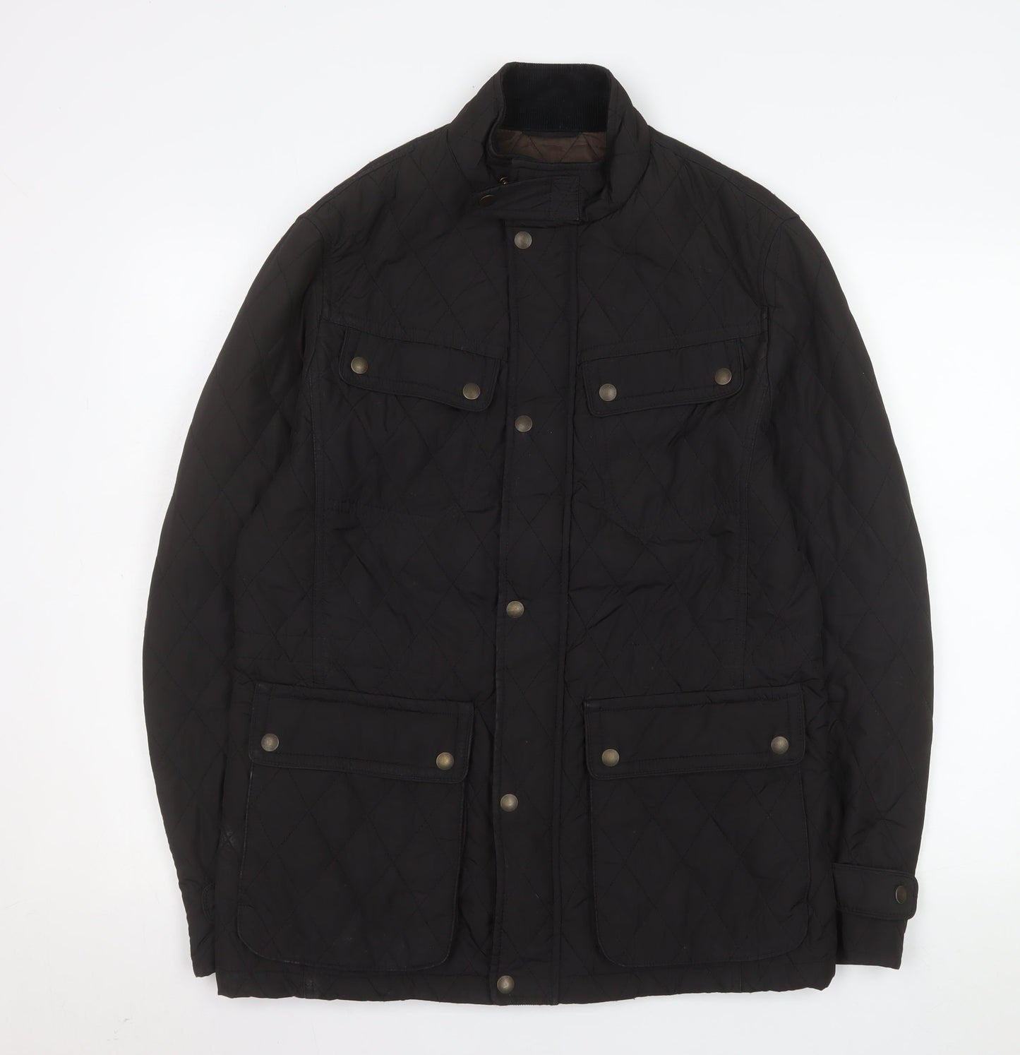 Marks and Spencer Blue Harbour Men's Black Quilted Jacket Size S