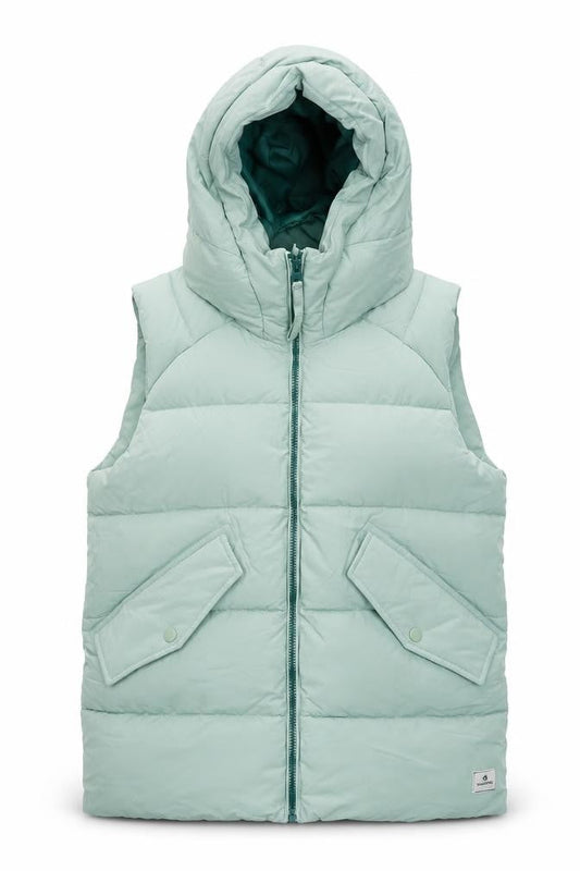 Craghoppers Women Green Hooded Puffer Waistcoat Size 10