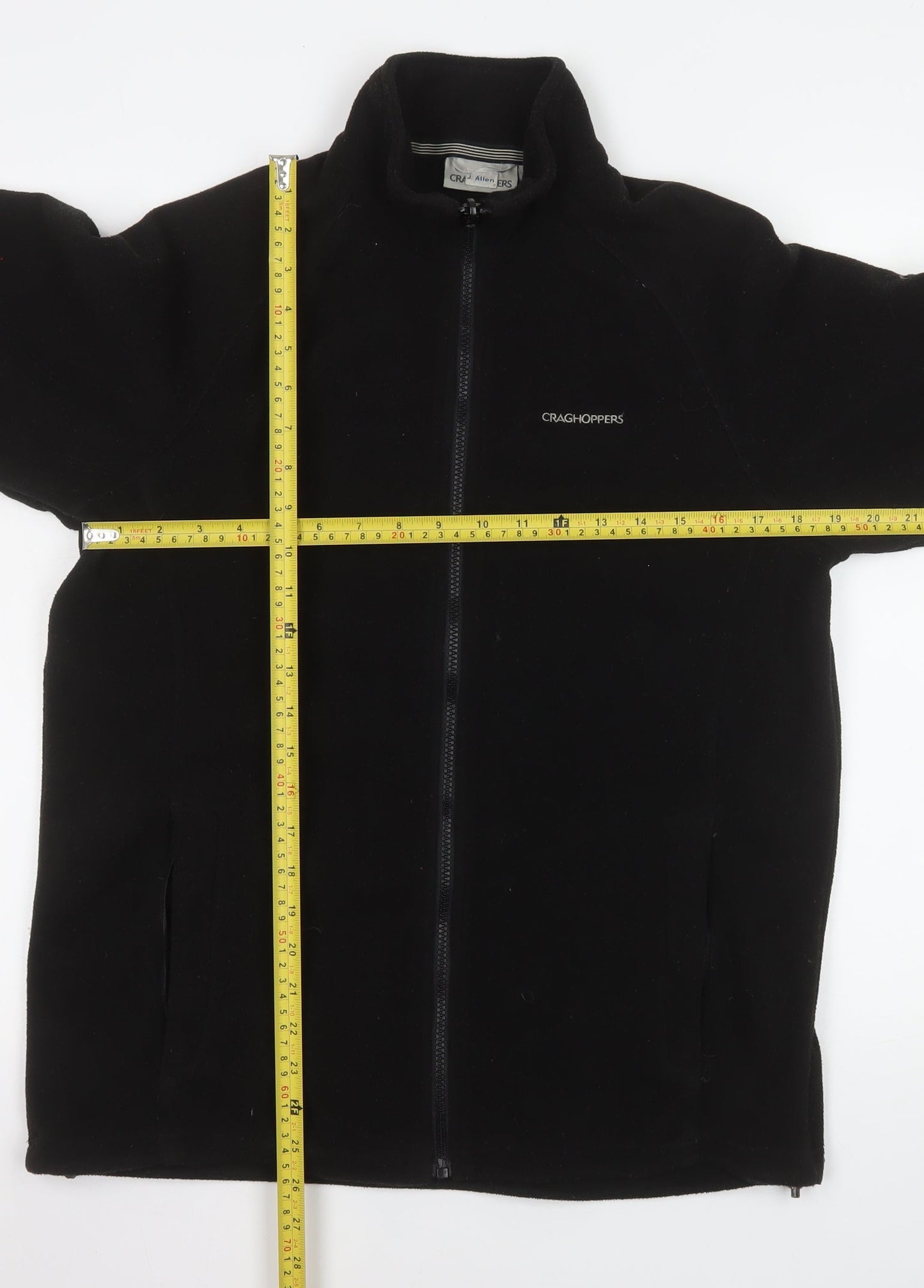 Craghoppers Men's Black Fleece Full Zip Jacket Size S