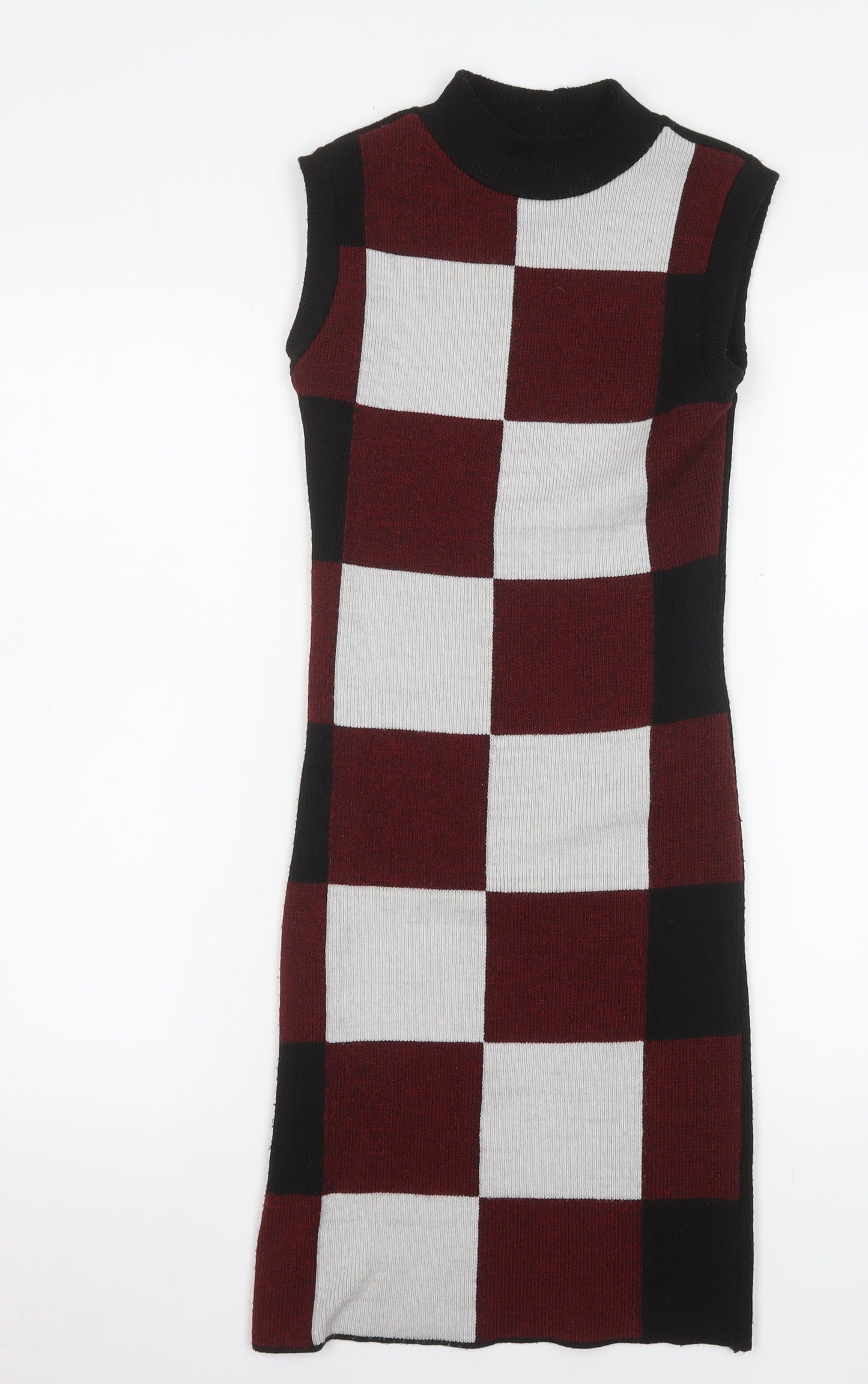 AX Paris Women’s Multicoloured S Bodycon Knit Check Dress