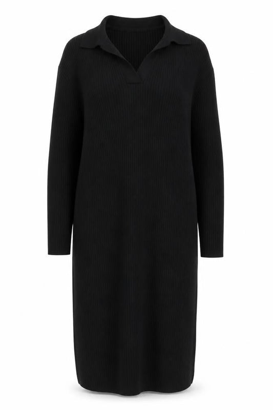 Tu Women Black Size 20 Collared Bodycon Knit Dress