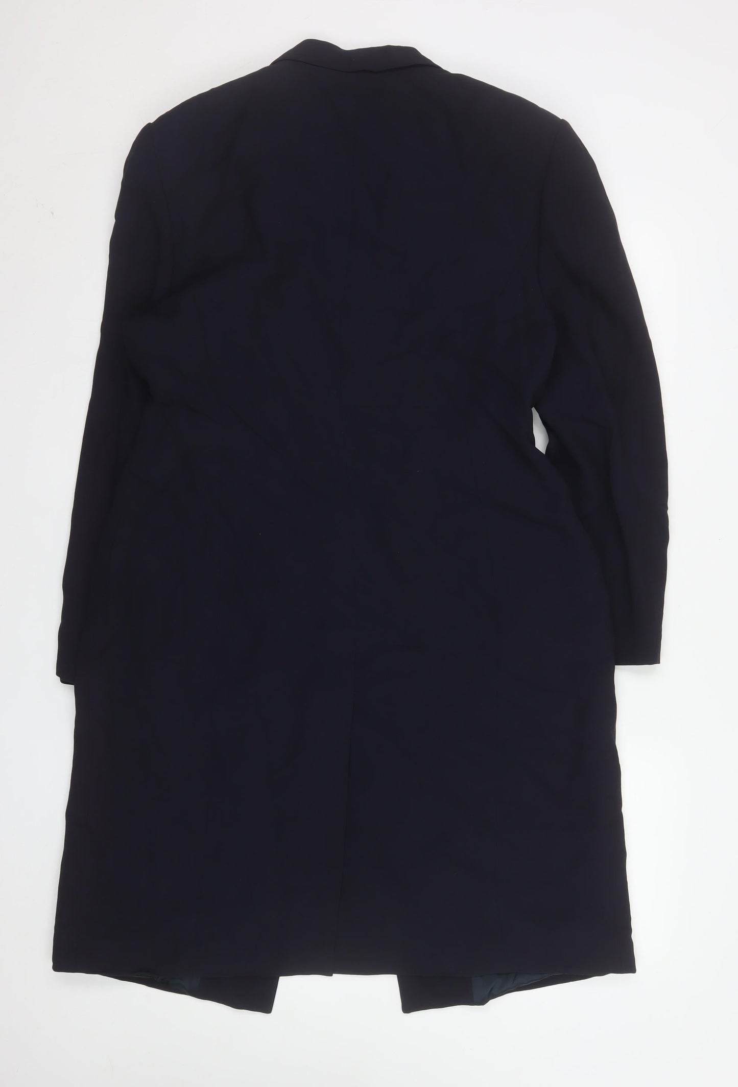 Principles Amanda Wakeley Navy Long Single-Breasted Blazer Coat UK 16