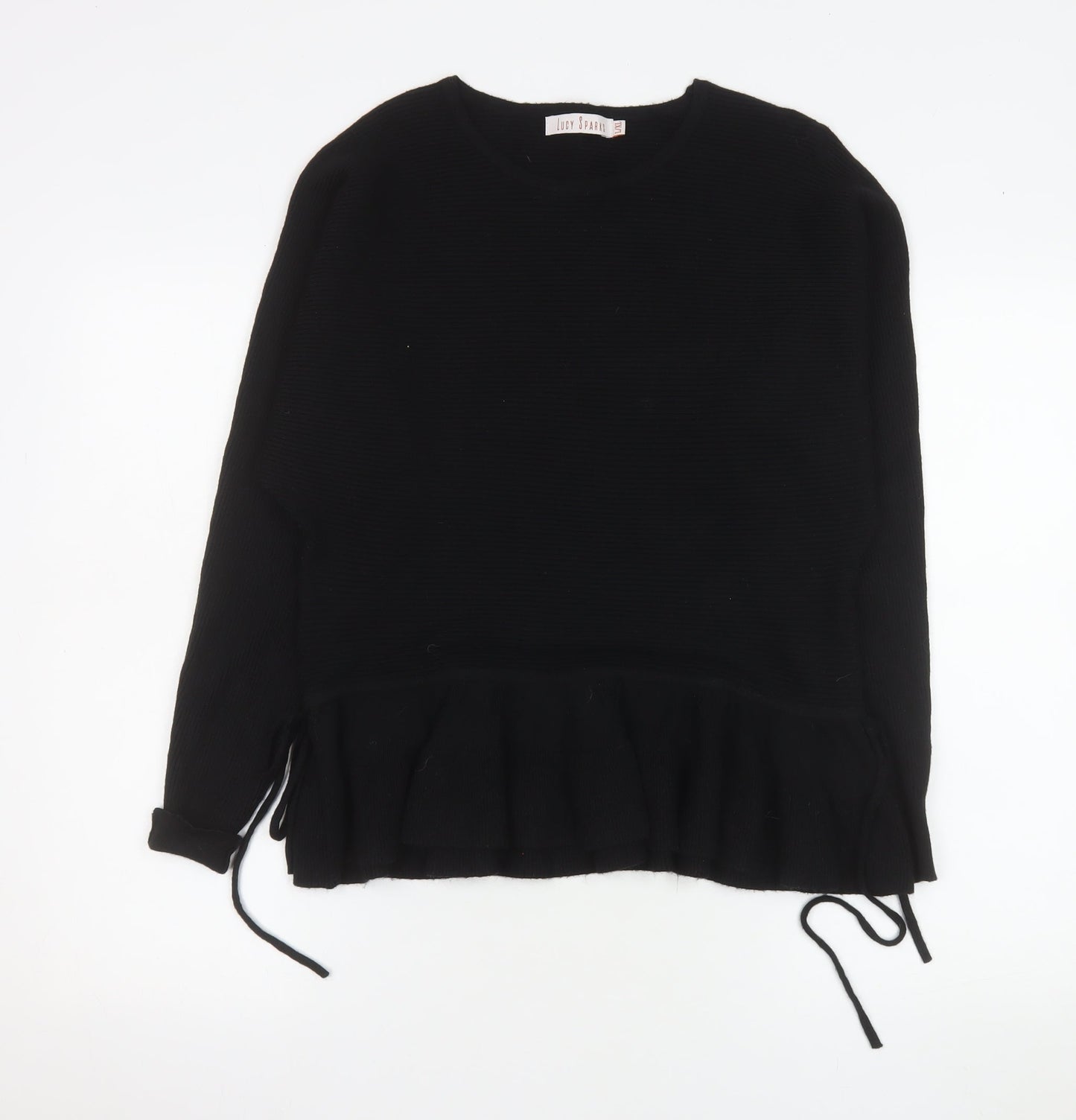 Lucy Sparks Women’s Black Long Sleeve Tunic Blouse L/XL