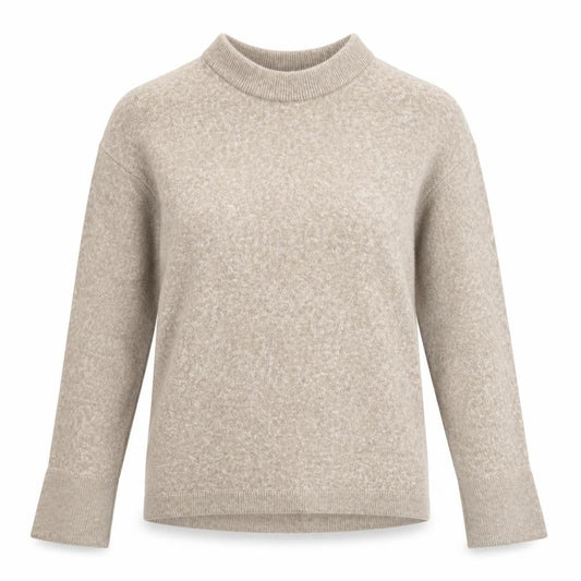 & Other Stories Women Beige Alpaca Mock Neck Pullover Jumper Size 8