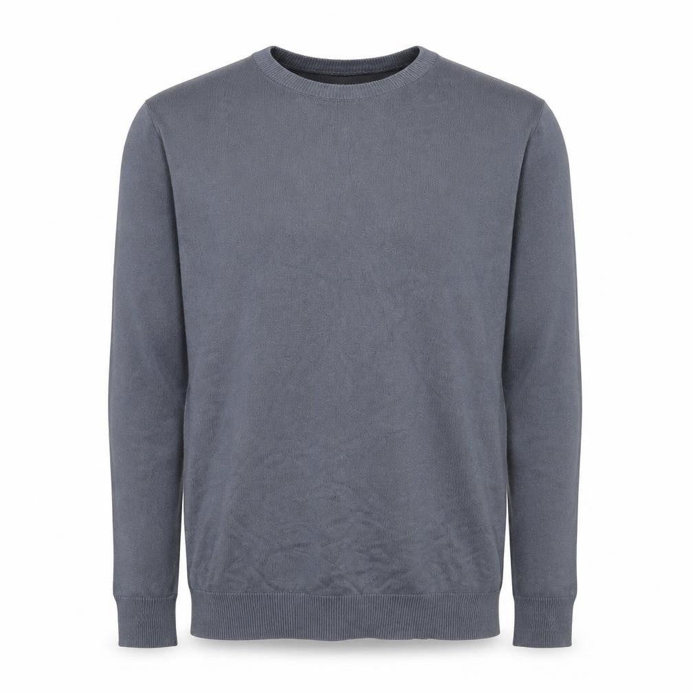 Jameson Carter Men's Grey XL Crew Neck Cotton Blend Pullover Jumper