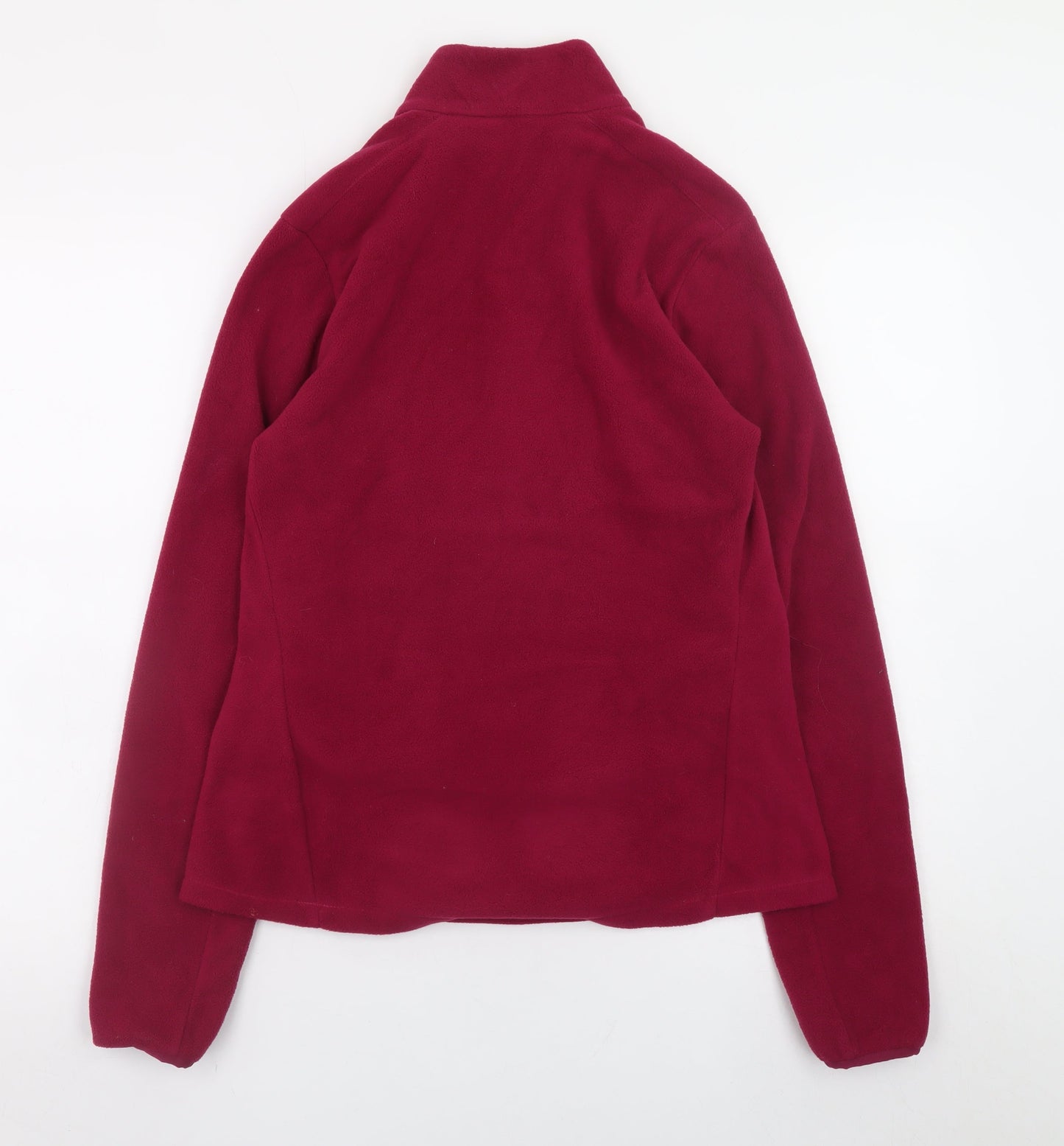 Quechua Womens Red Fleece Pullover Sweatshirt Size M 1/2 Zip