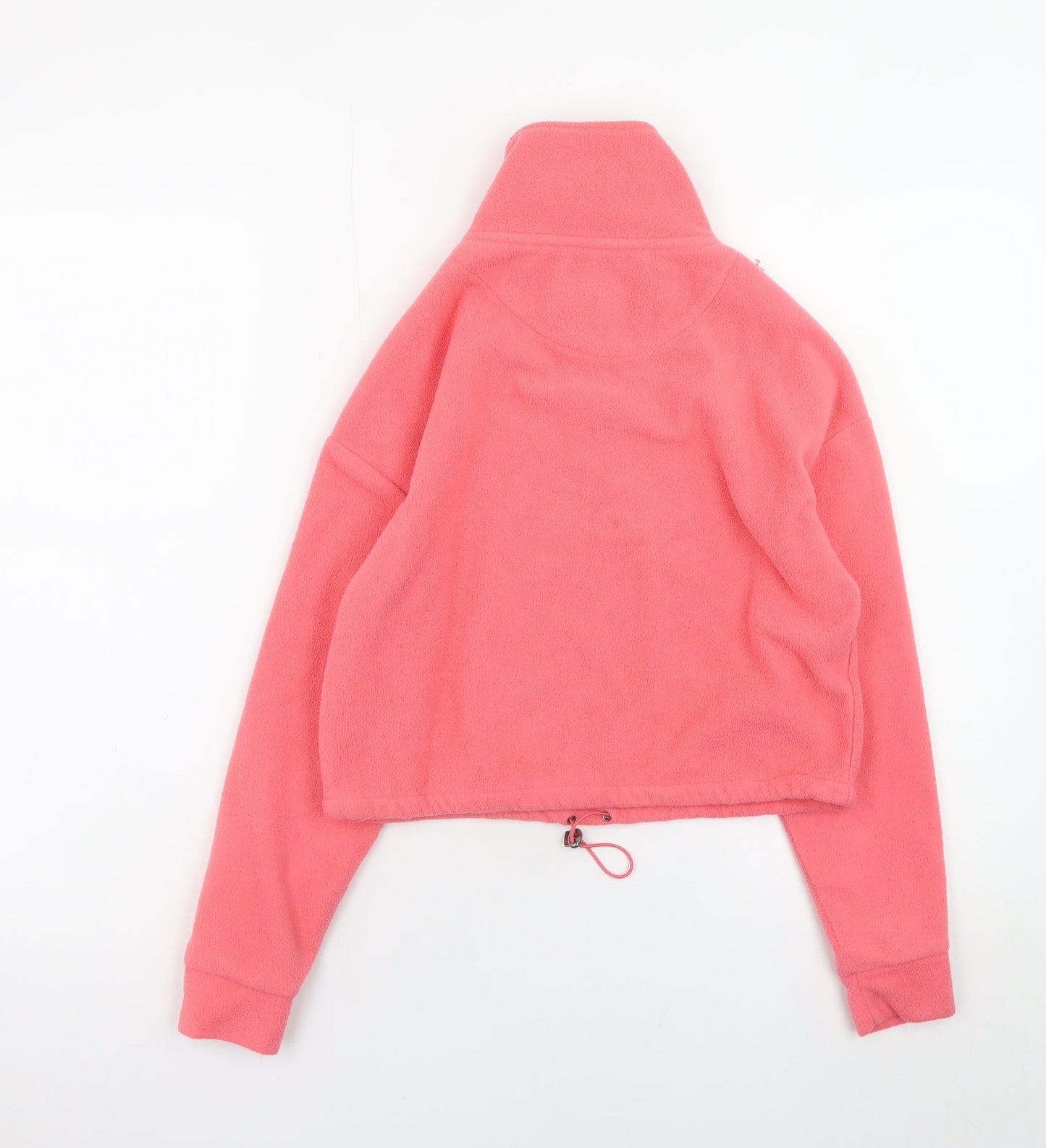 Brave Soul Womens Pink Fleece 1/4 Zip Pullover Sweatshirt Size 6