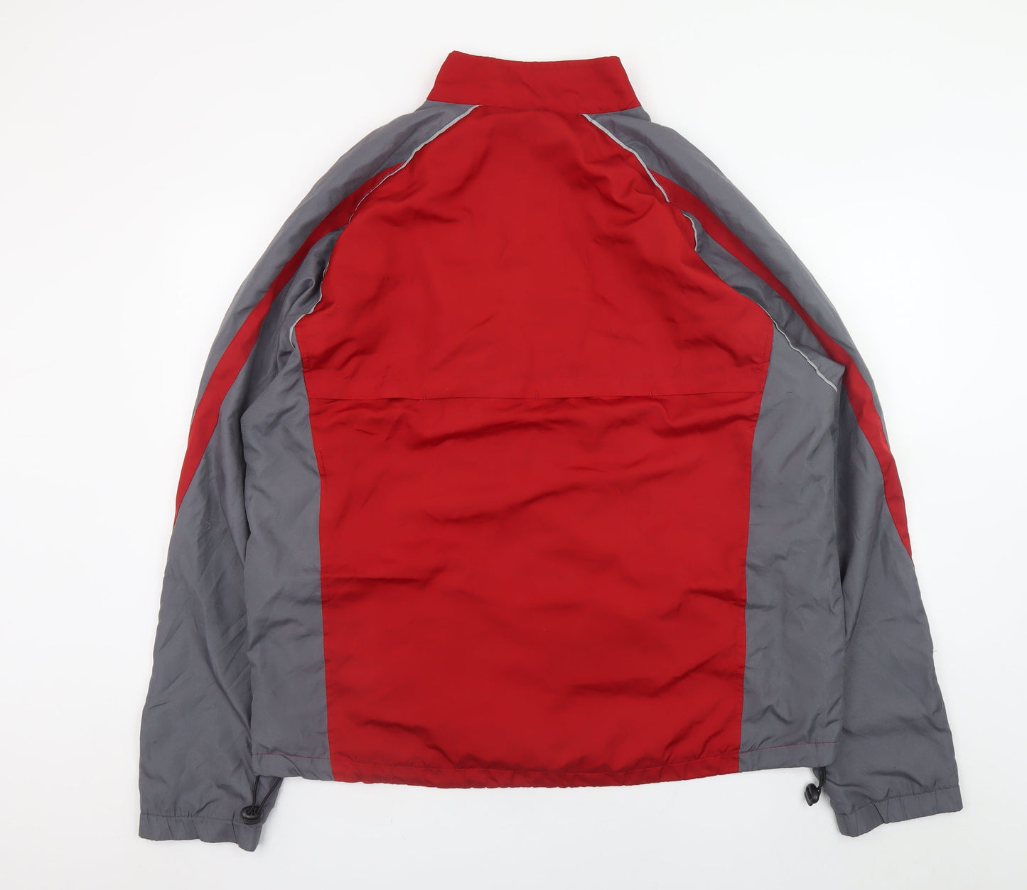 Starter Men's Red Grey Full Zip Sports Jacket Size L Regular Fit