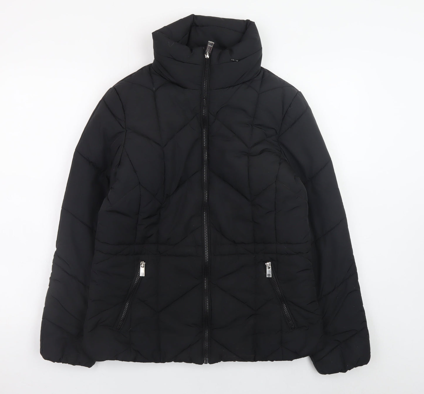 Marks and Spencer Women's Black Size 10 Quilted Puffer Jacket