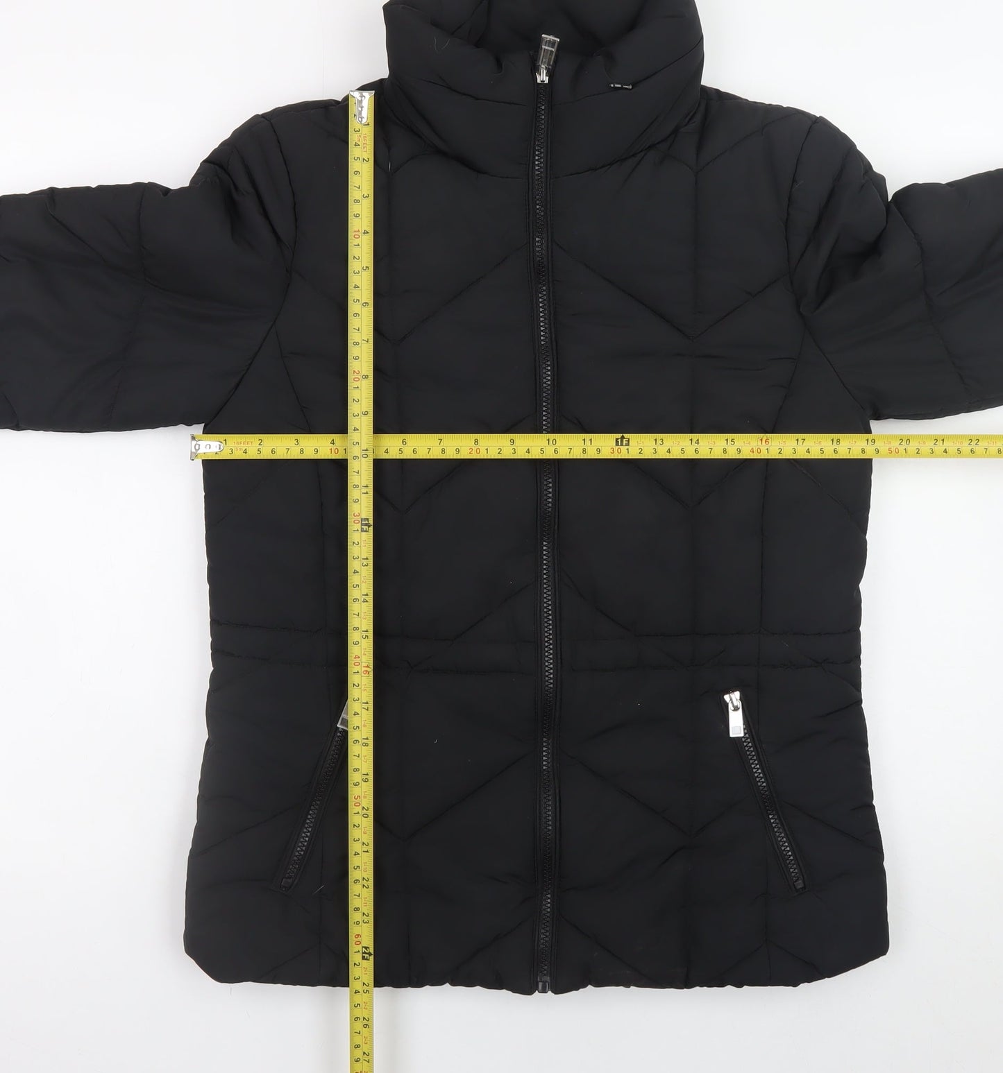 Marks and Spencer Women's Black Size 10 Quilted Puffer Jacket