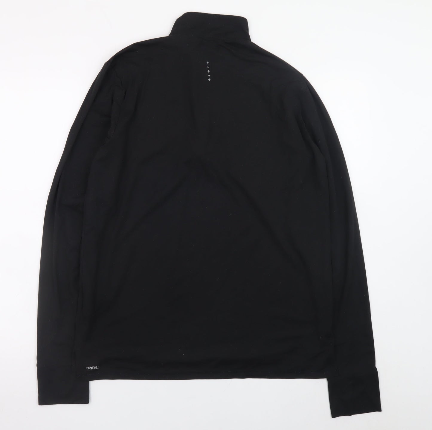 Puma Men's Black Medium 1/4 Zip Running Training Jacket