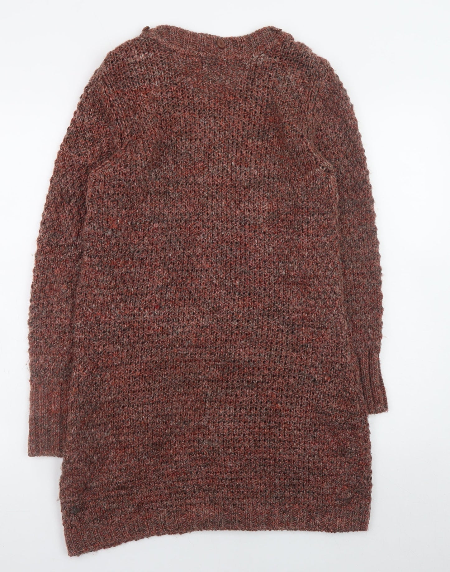 Marks and Spencer Per Una Women’s Brown Chunky Knit Long Cardigan S