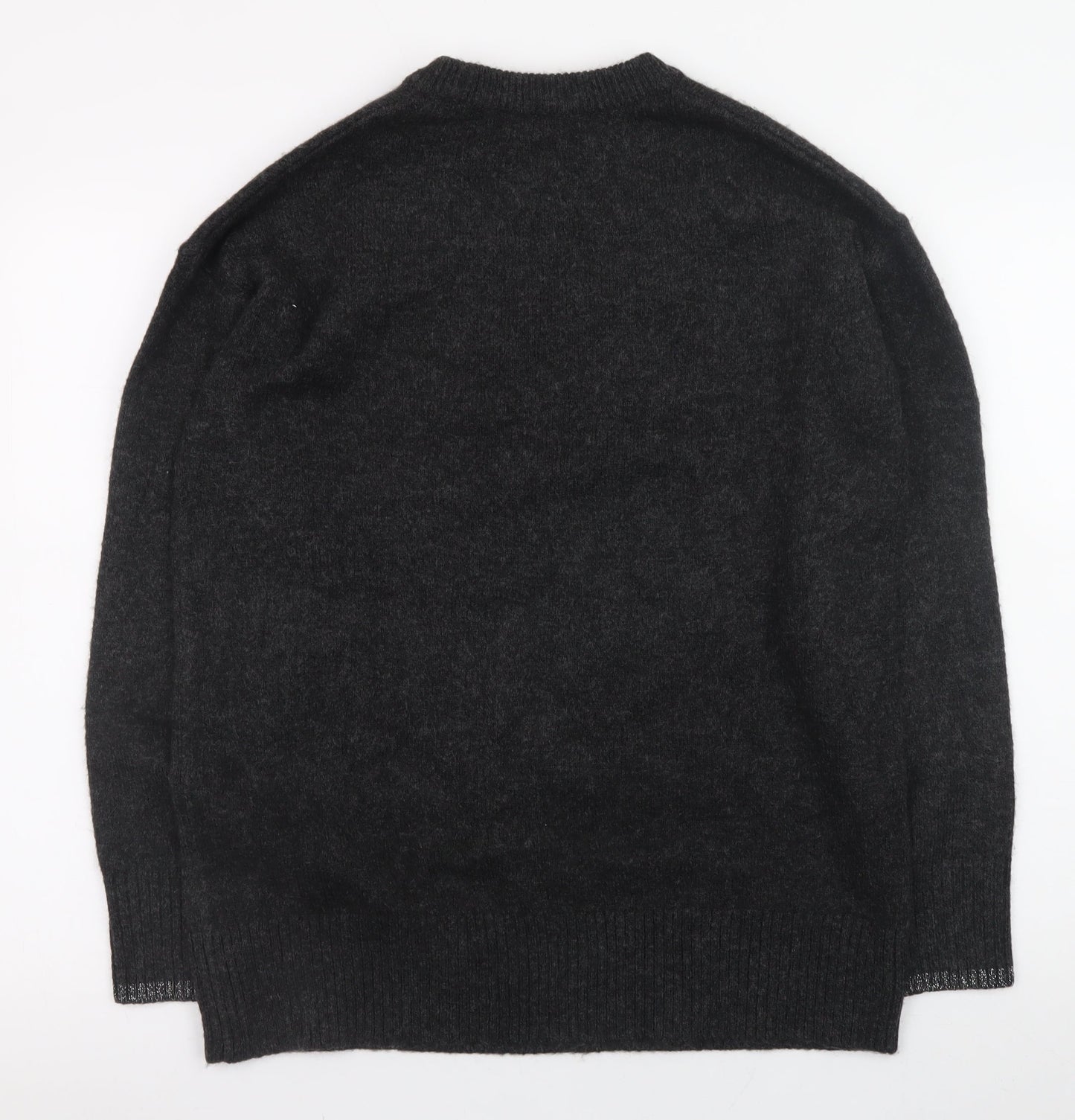 New Look Women's Black Christmas Pullover Jumper Size S