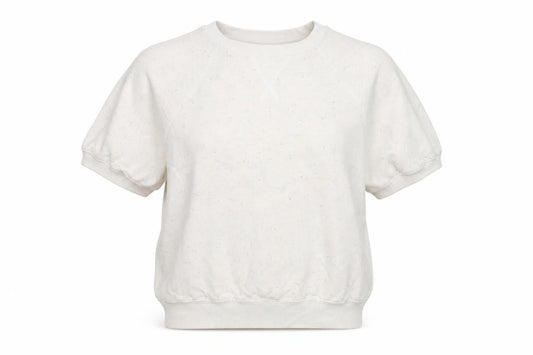 Buffalo David Bitton Women’s Ivory Short Sleeve Crew Neck T-Shirt M