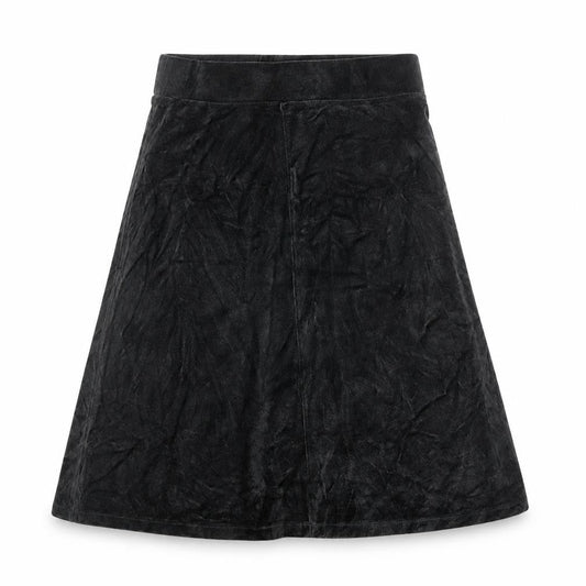 Mantaray Womens Black Suede A-Line Knee Length Skirt Size 10