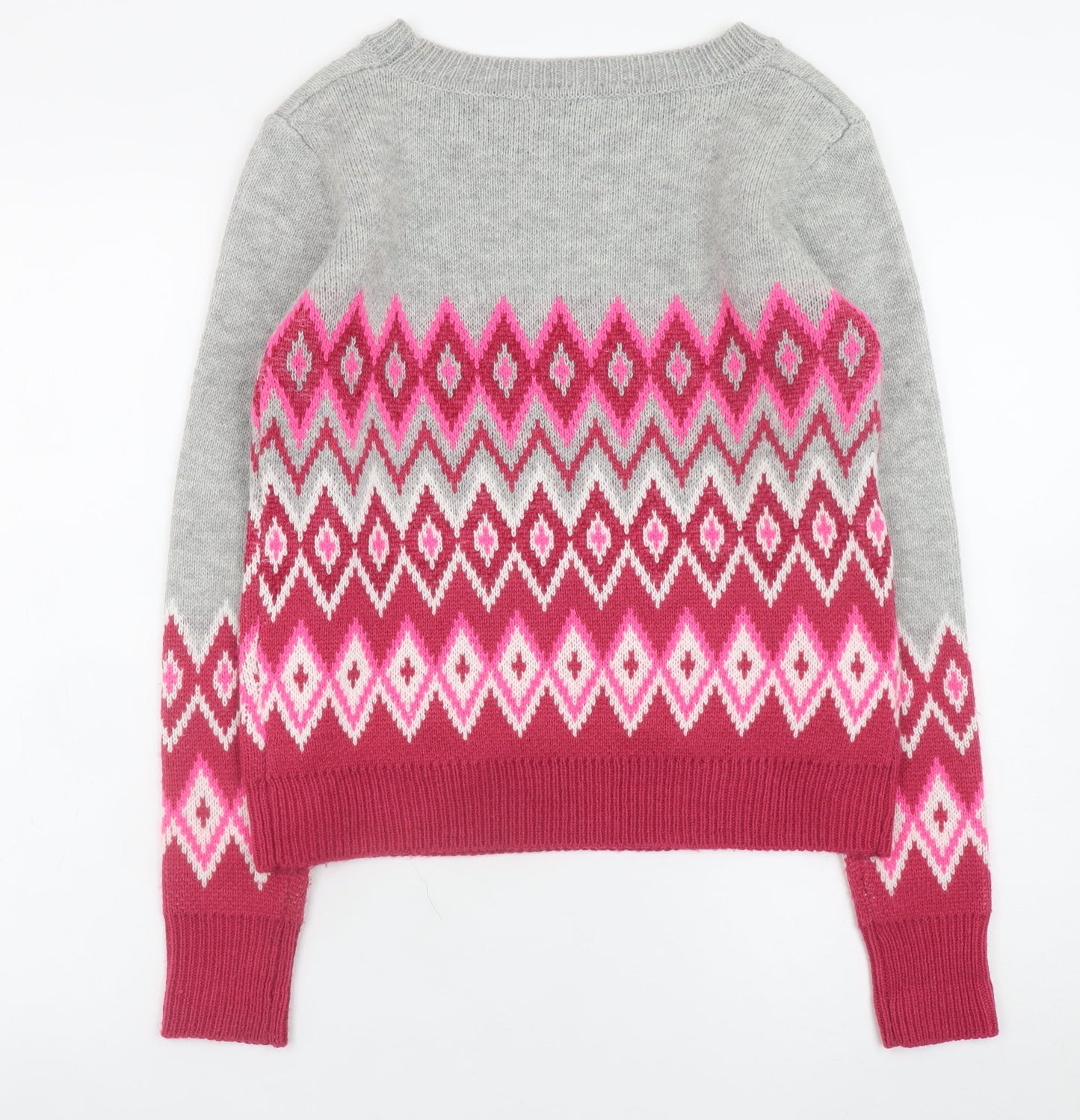 Oasis Women’s Multi-Colour Fair Isle Crew Neck Jumper XS