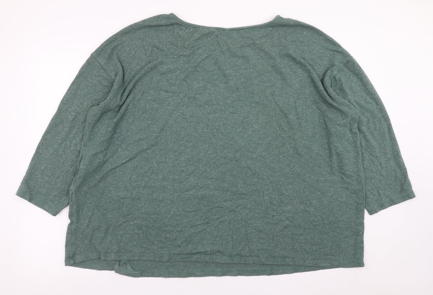 Marks and Spencer Women Green 3/4 Sleeve Tunic Top UK 26/28