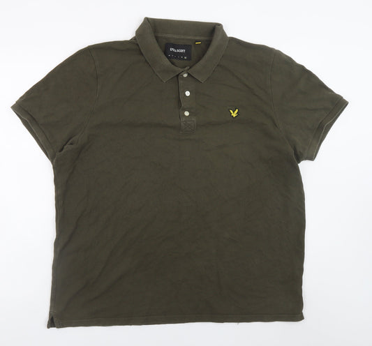 Lyle & Scott Men's Green 2XL Cotton Polo Shirt