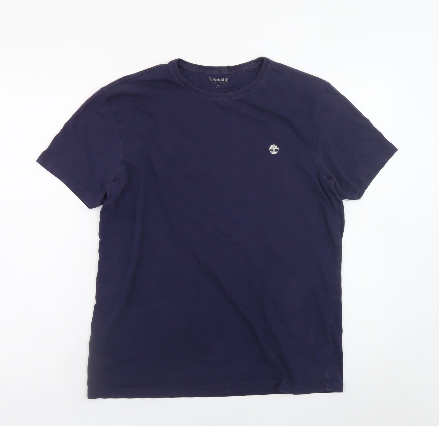 Timberland Men's Blue Slim Fit Short Sleeve Cotton T-Shirt M