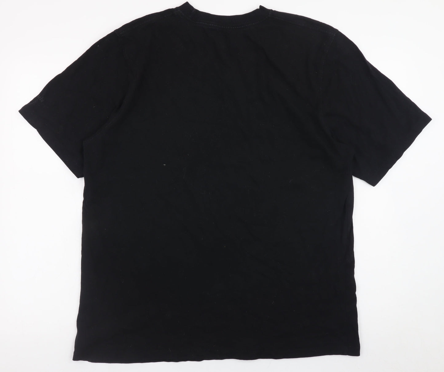 Jack & Jones Men’s Black New York Graphic Cotton T-Shirt XL