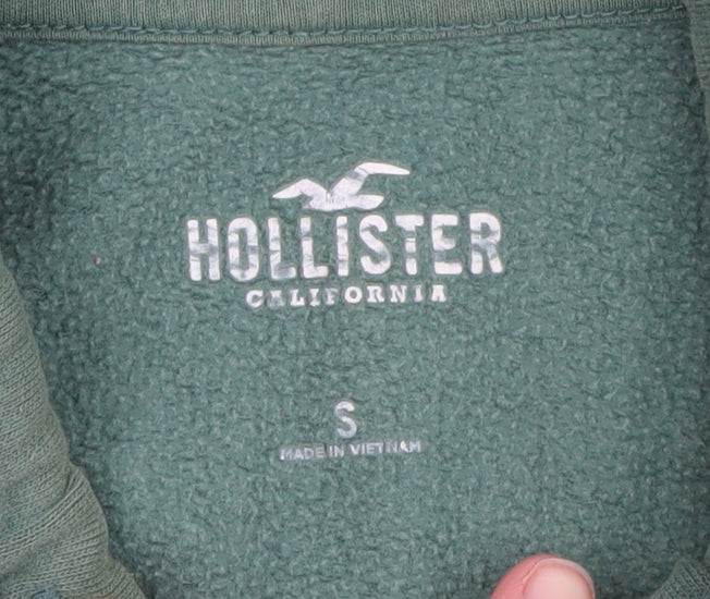 Hollister Men’s Green Pullover Hoodie S Yosemite Valley Graphic