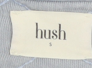 Hush Grey Quilted Cotton Crew Neck Sweatshirt S Unisex