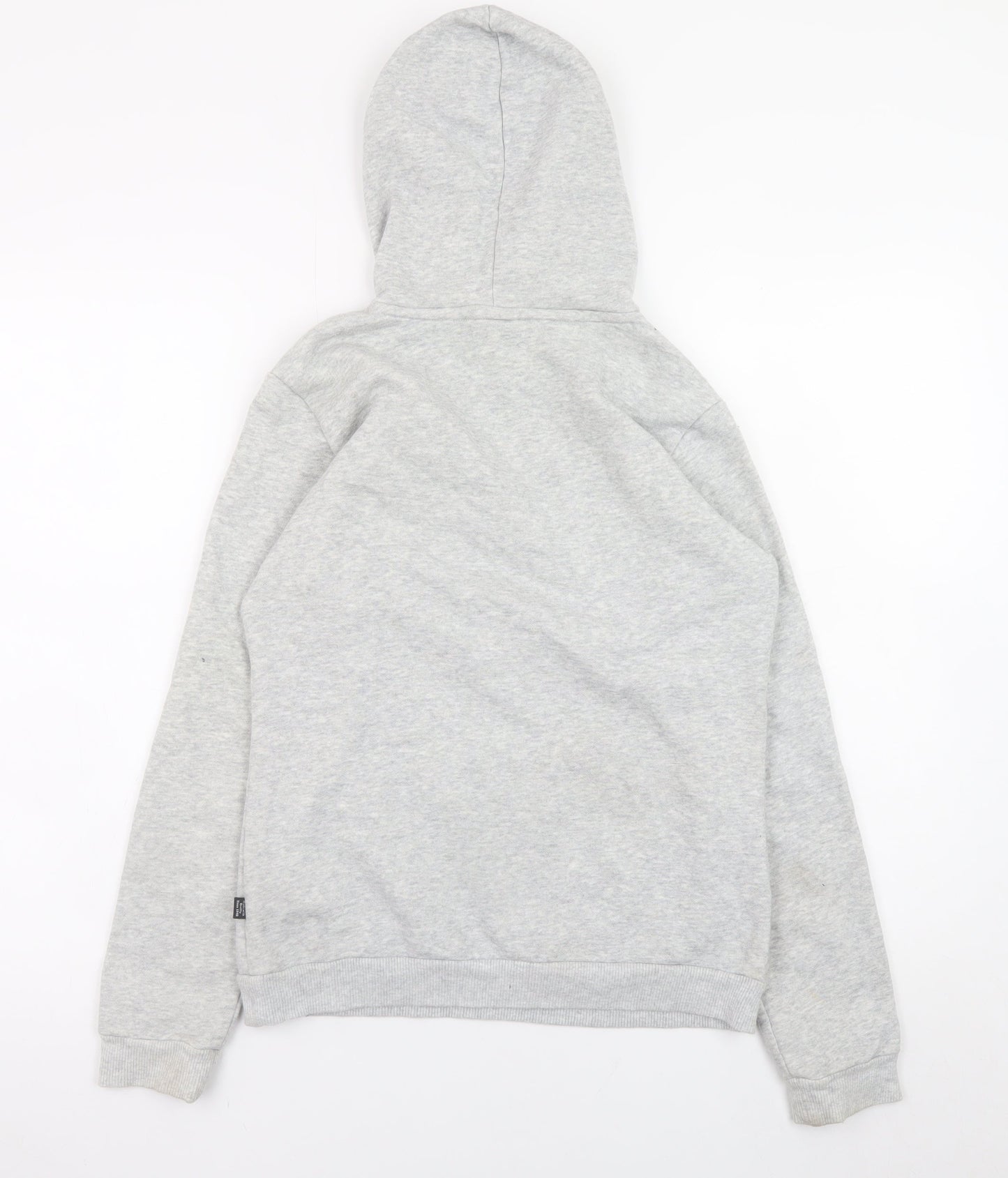 Puma Grey Teens 164 Pullover Hoodie with Logo Front