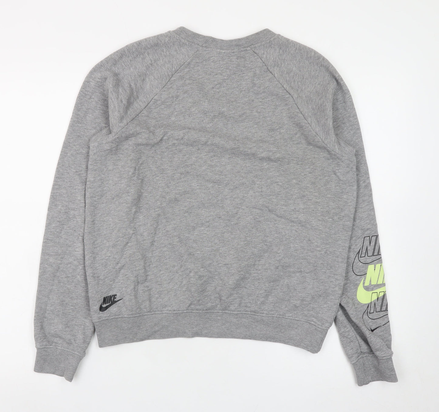 Nike Men's Grey Logo Pullover Sweatshirt Size S Regular Fit