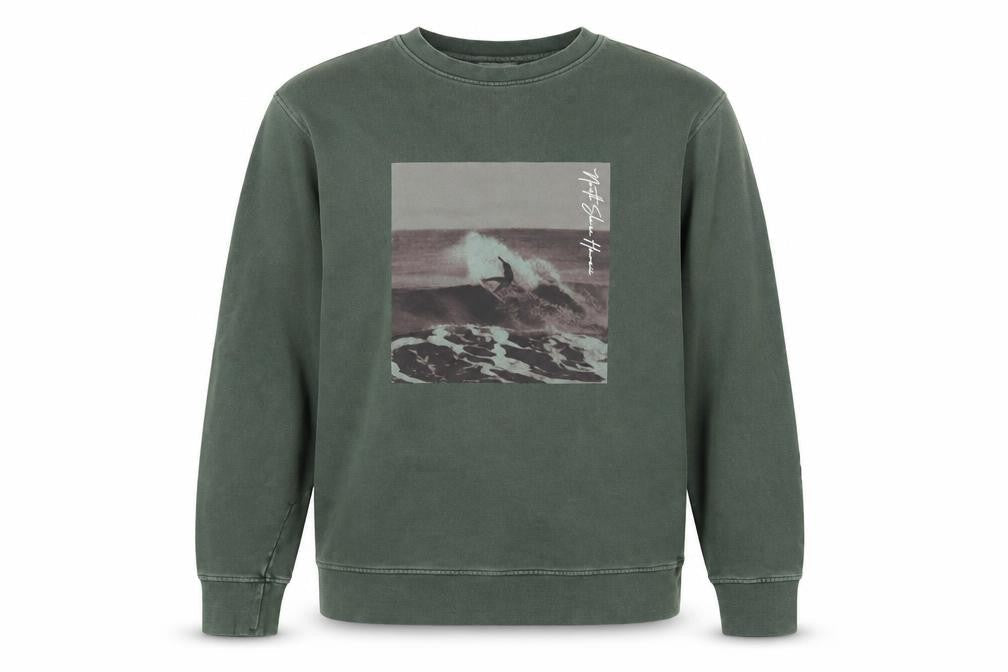 Marks & Spencer Men's Green Graphic Surf Sweatshirt Size L