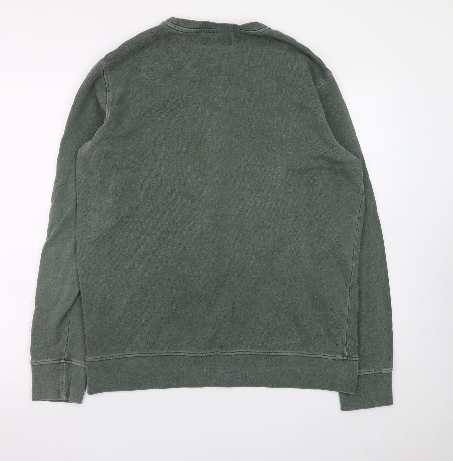 Marks and Spencer Men's Green Graphic Surf Sweatshirt Size L
