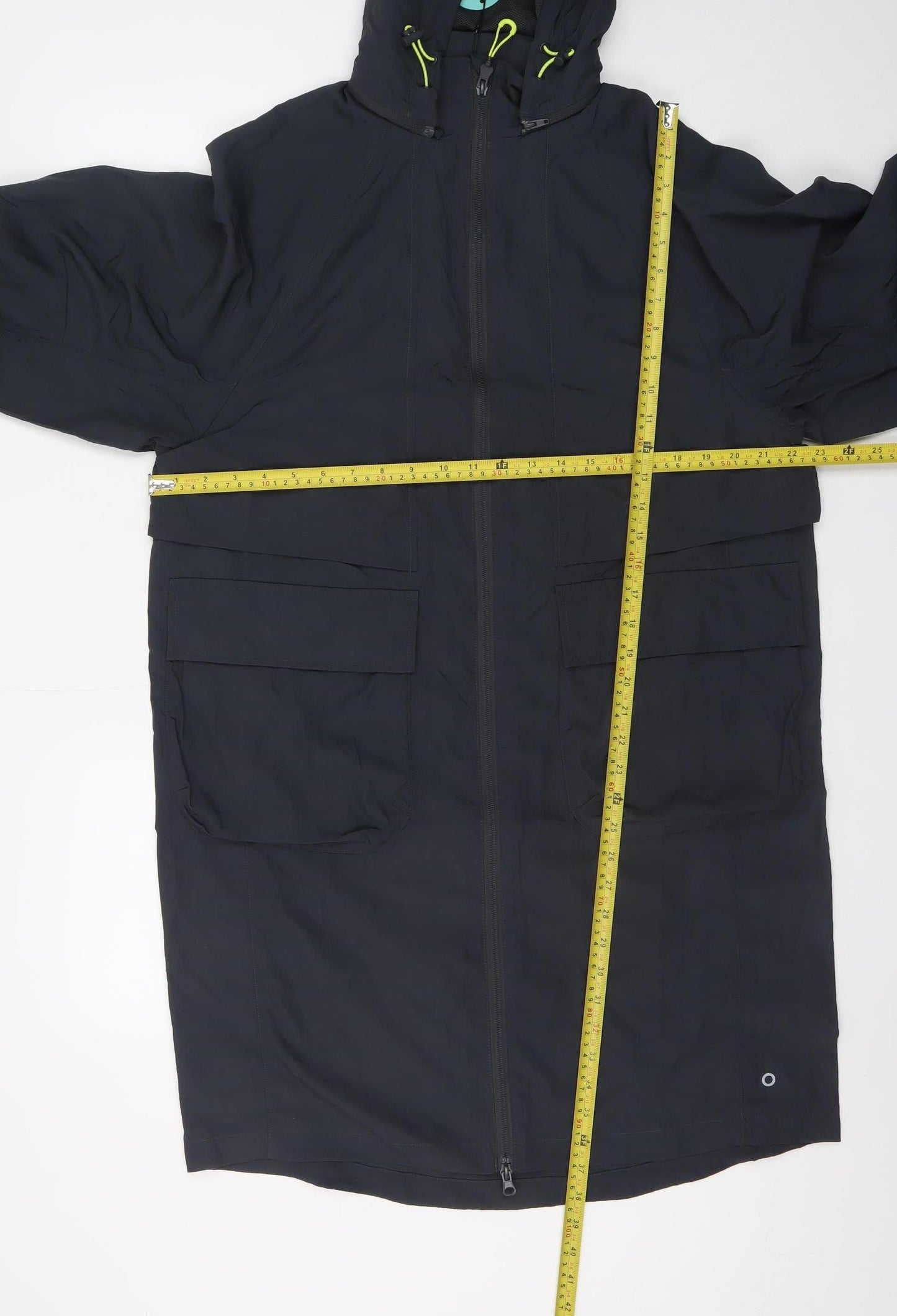 Marks and Spencer Men’s Blue Hooded Parka Coat S Regular Fit
