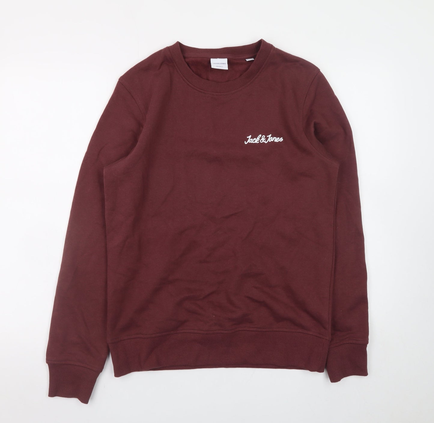 Jack & Jones Men's Red Pullover Sweatshirt Size S Regular Fit