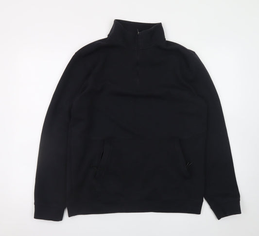 All in Motion Men's Black M 1/4 Zip Pullover Sweatshirt
