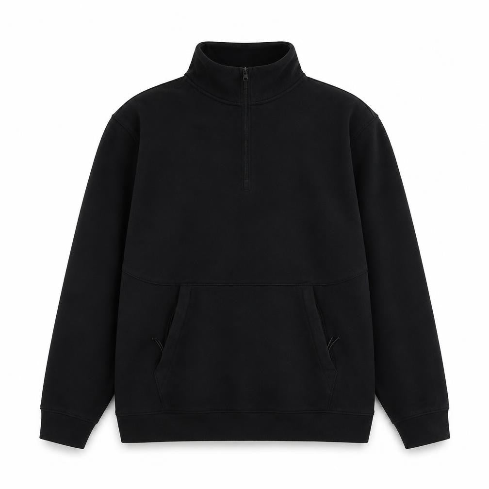 All in Motion Men's Black M 1/4 Zip Pullover Sweatshirt